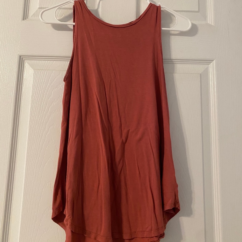 Muted Red Tank Top